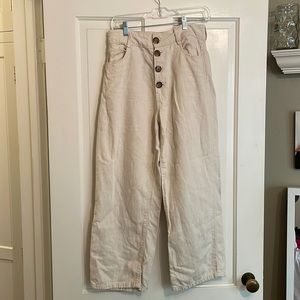 Zara wide leg button pants - size 6